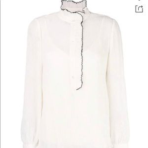 Tory burch ruffled blouse